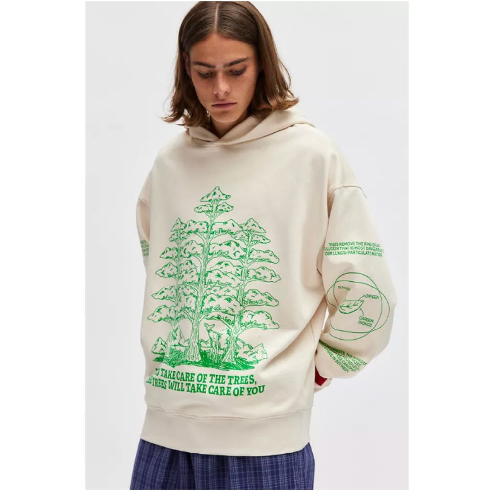 CHNGE UO Exclusive Trees Are The Roots Hoodie Sweatshirt Small NEW
